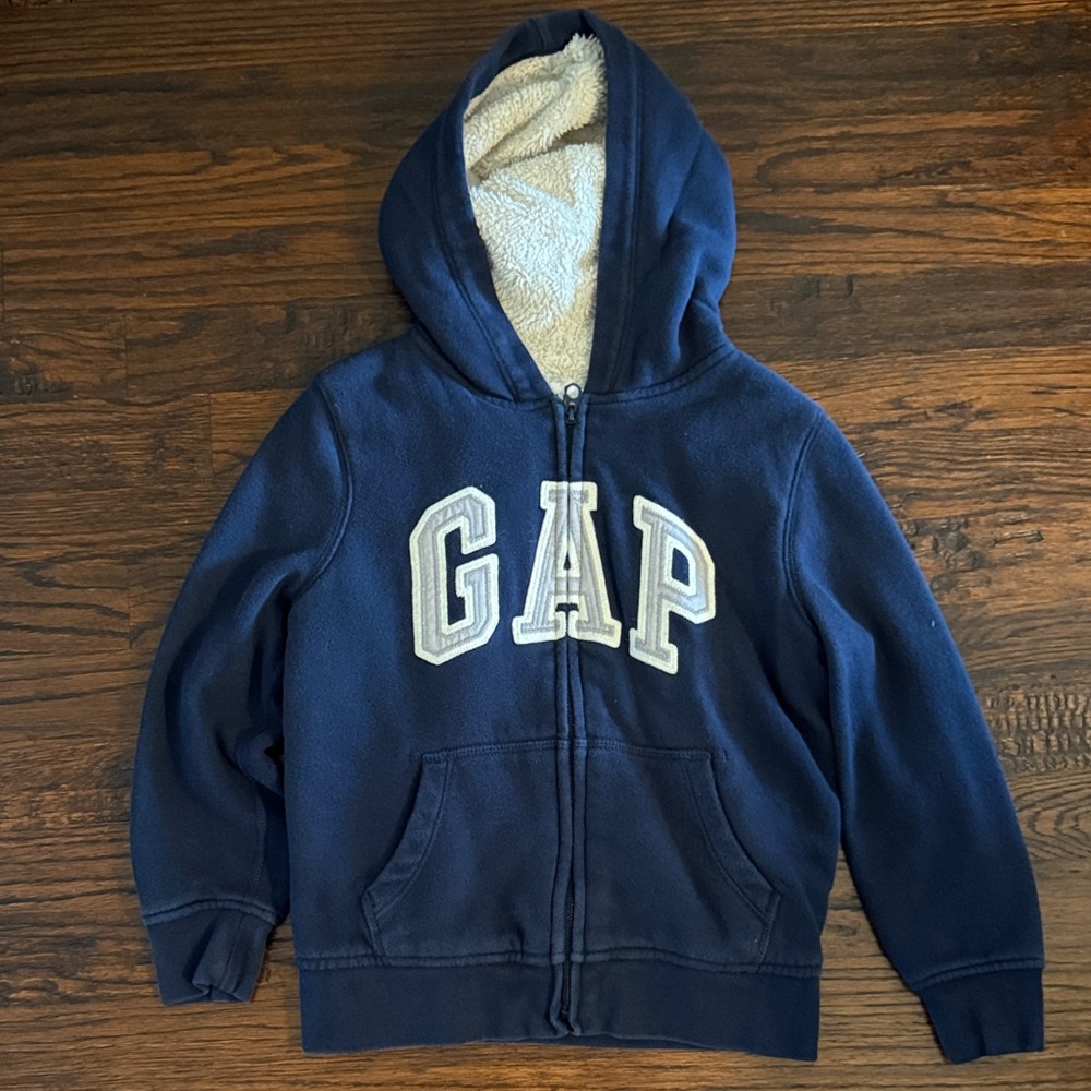 GAP Kids Dark Blue Hoodie with Logo